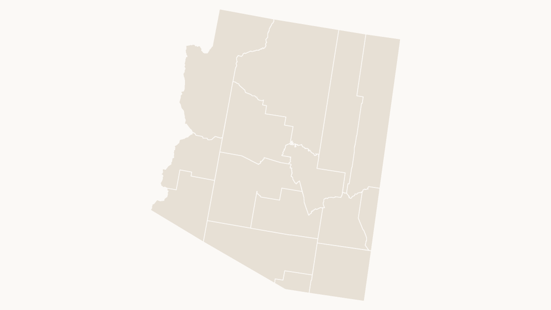 Arizona Counties map preview in the editorial theme
