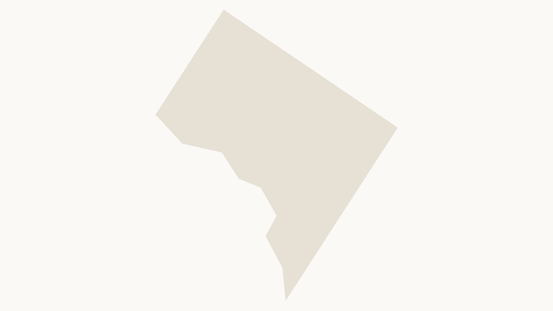 District of Columbia Counties map preview in the editorial theme
