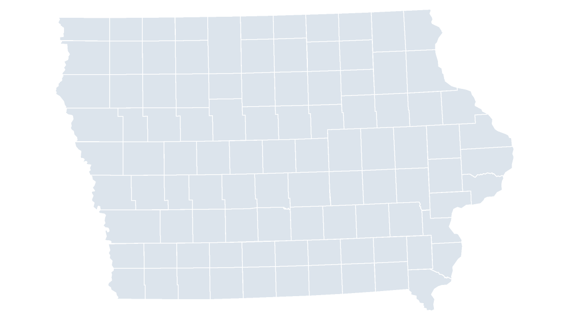 Iowa Counties map preview