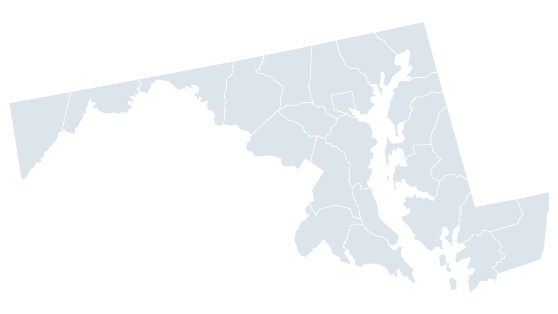 Maryland Counties map preview