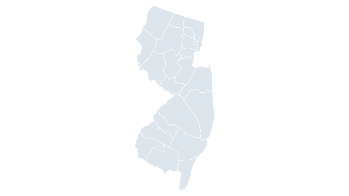 New Jersey Counties map preview