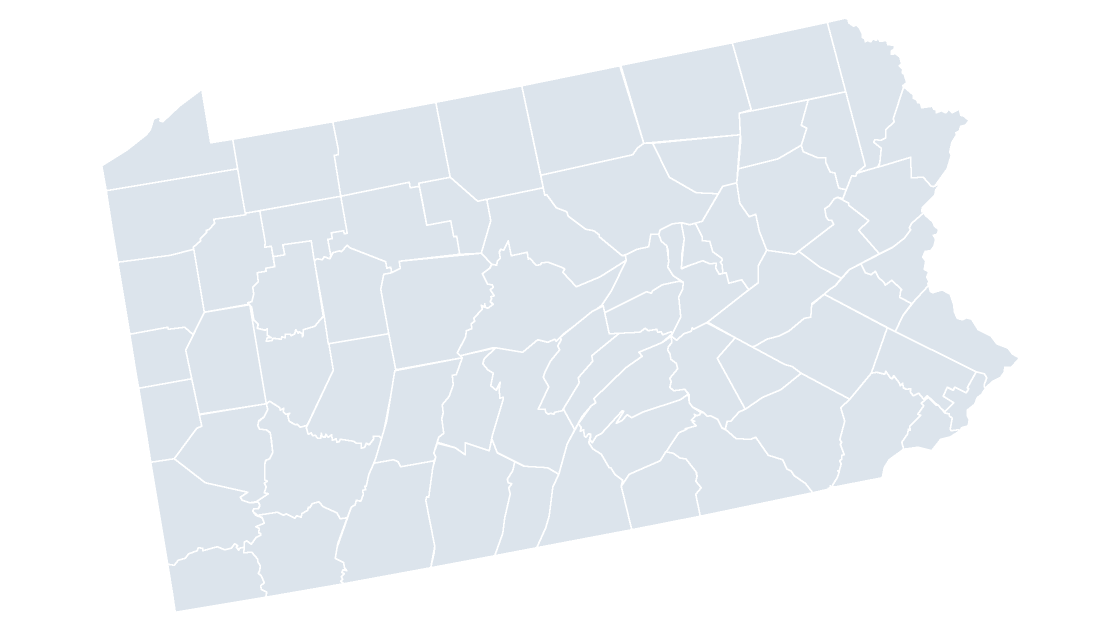 Pennsylvania Counties map preview