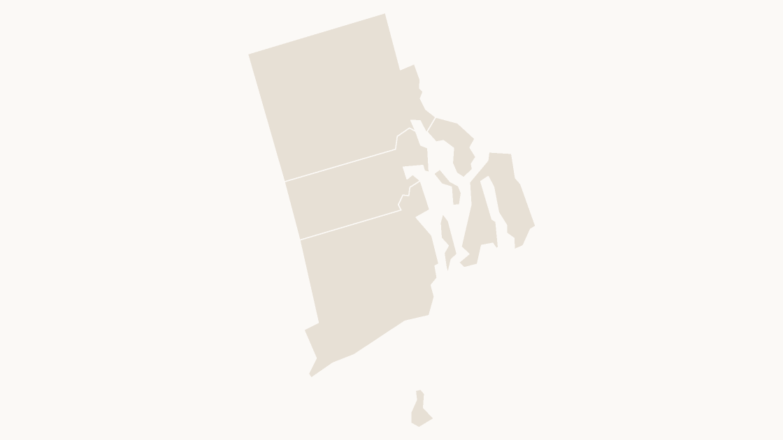Rhode Island Counties map preview in the editorial theme