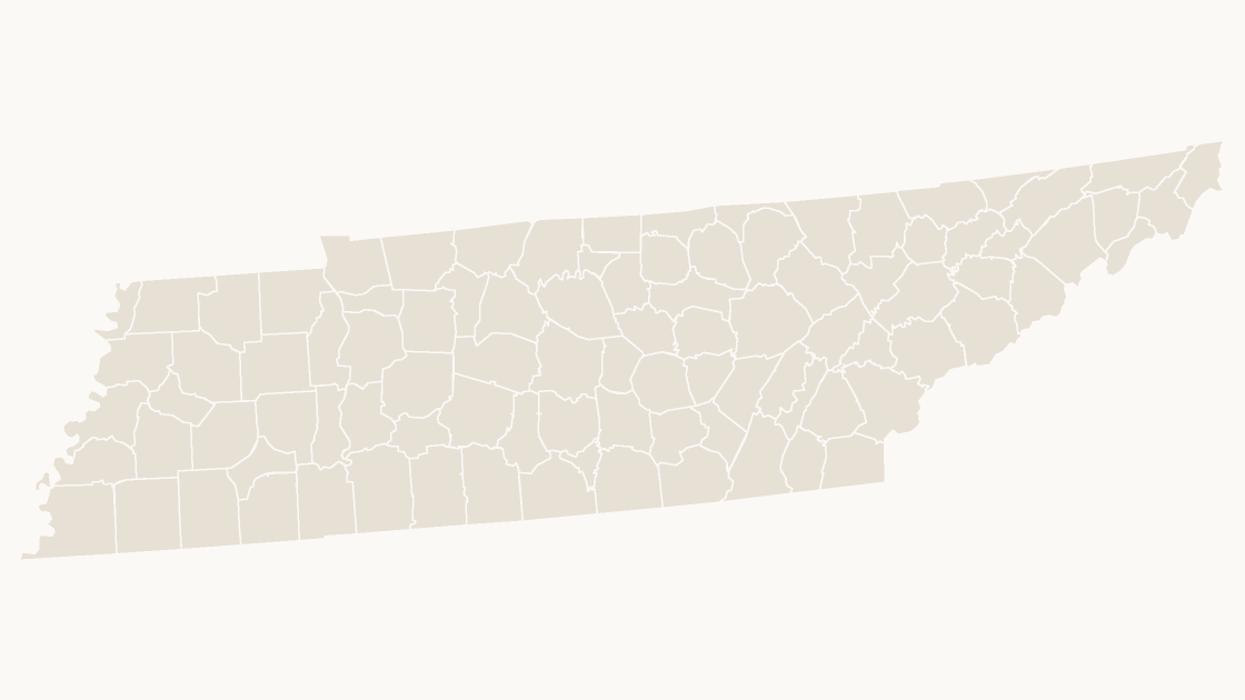 Tennessee Counties map preview in the editorial theme