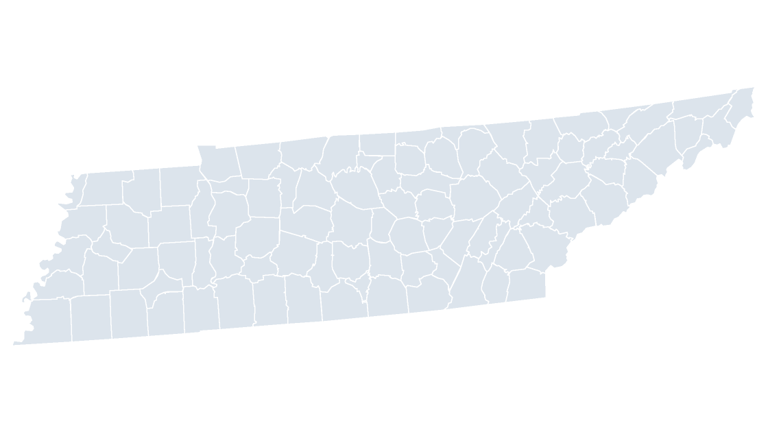 Tennessee Counties map preview