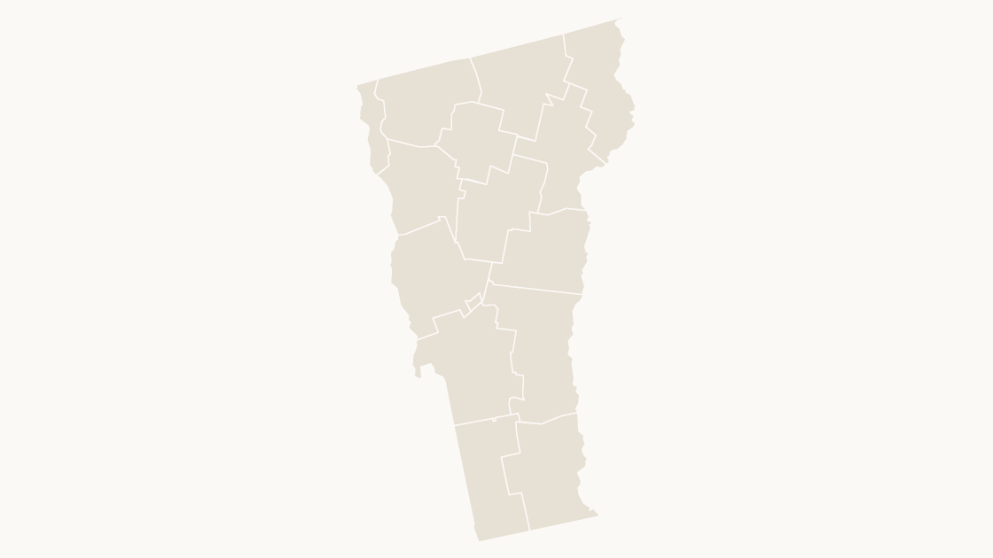 Vermont Counties map preview in the editorial theme