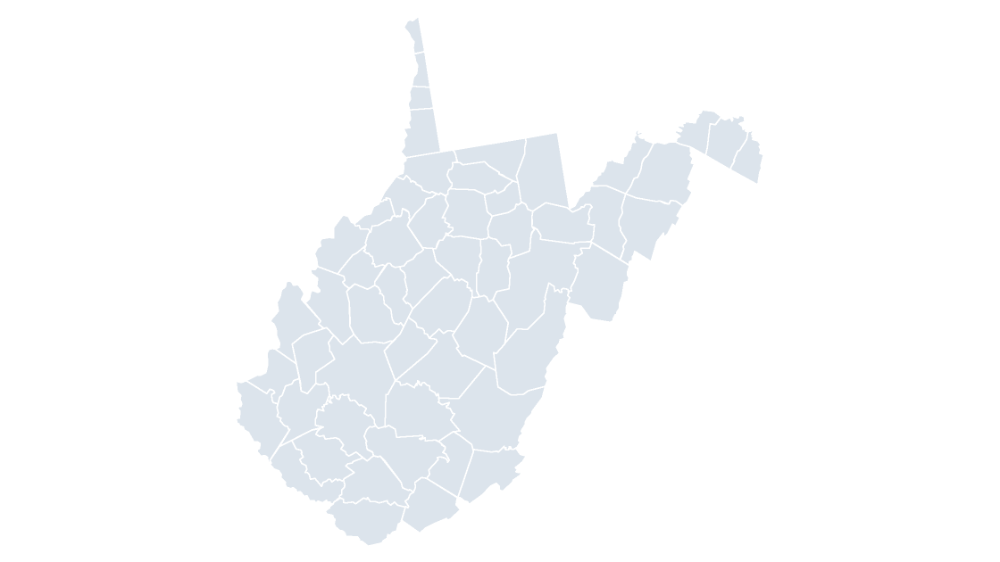 West Virginia Counties map preview