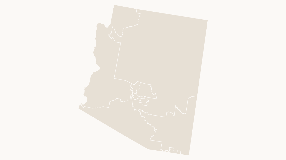 Arizona Congressional Districts map preview in the editorial theme