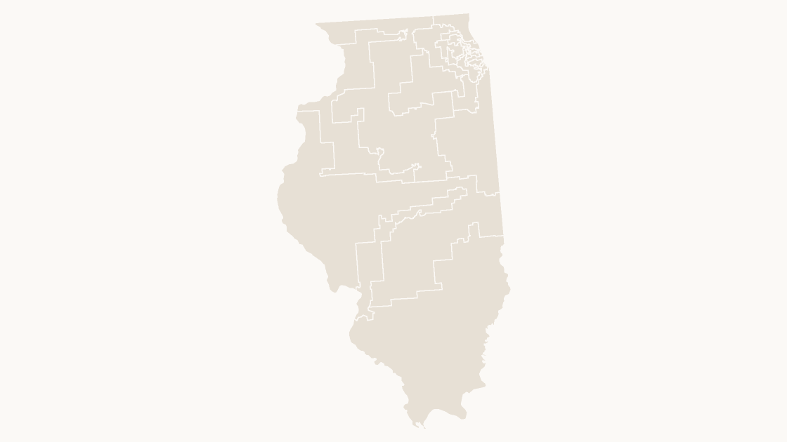 Illinois Congressional Districts map preview in the editorial theme
