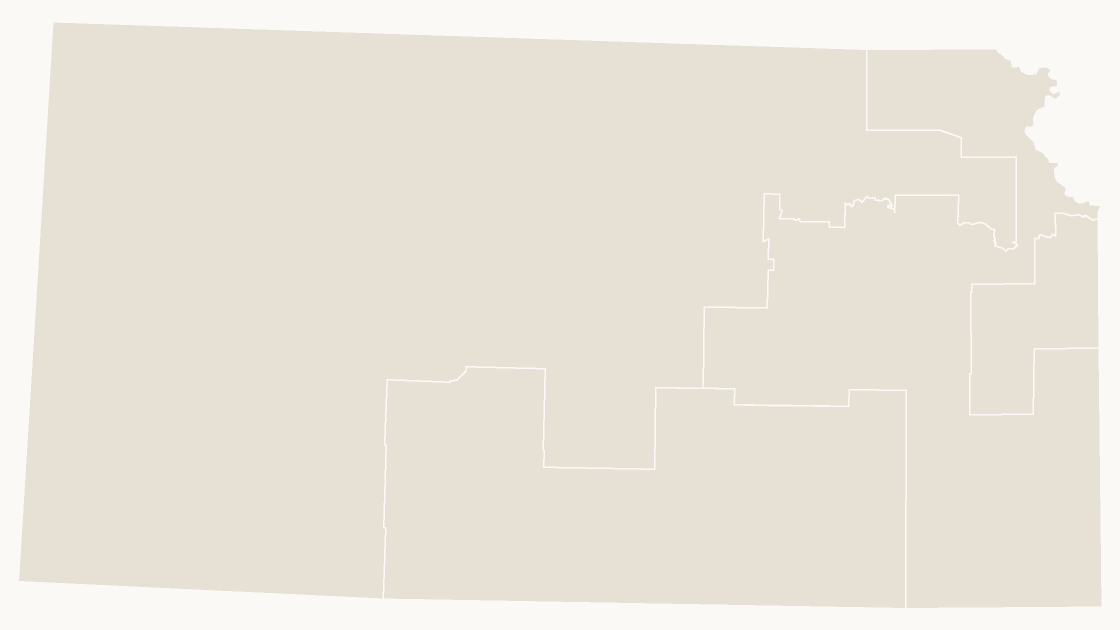 Kansas Congressional Districts map preview in the editorial theme