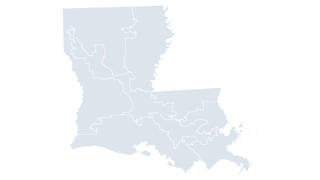 Louisiana Congressional Districts map preview