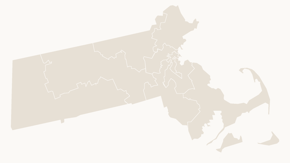 Massachusetts Congressional Districts map preview in the editorial theme
