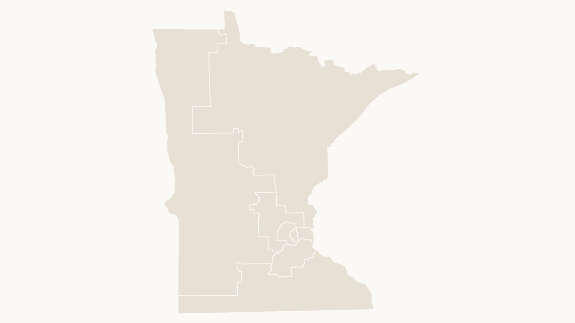 Minnesota Congressional Districts map preview in the editorial theme