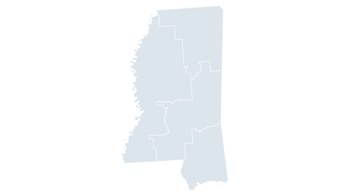Mississippi Congressional Districts map preview
