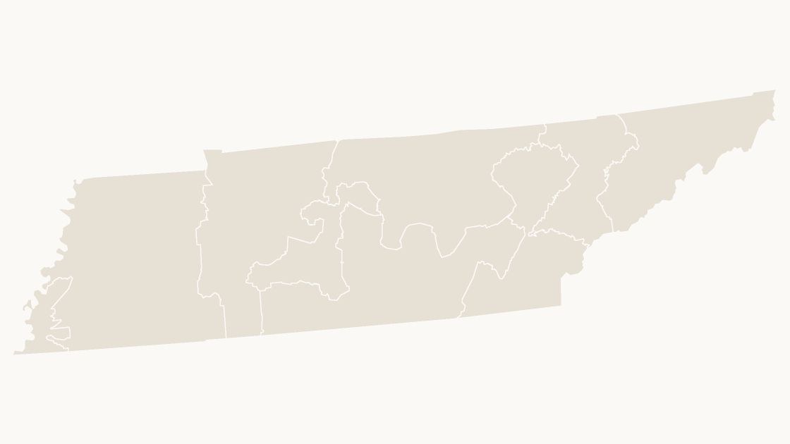 Tennessee Congressional Districts map preview in the editorial theme