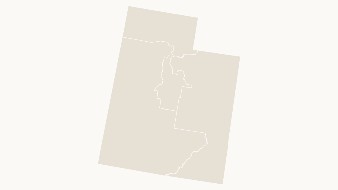 Utah Congressional Districts map preview in the editorial theme