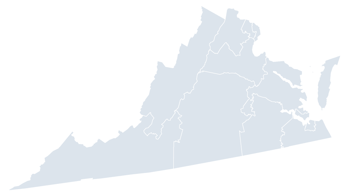 Virginia Congressional Districts map preview