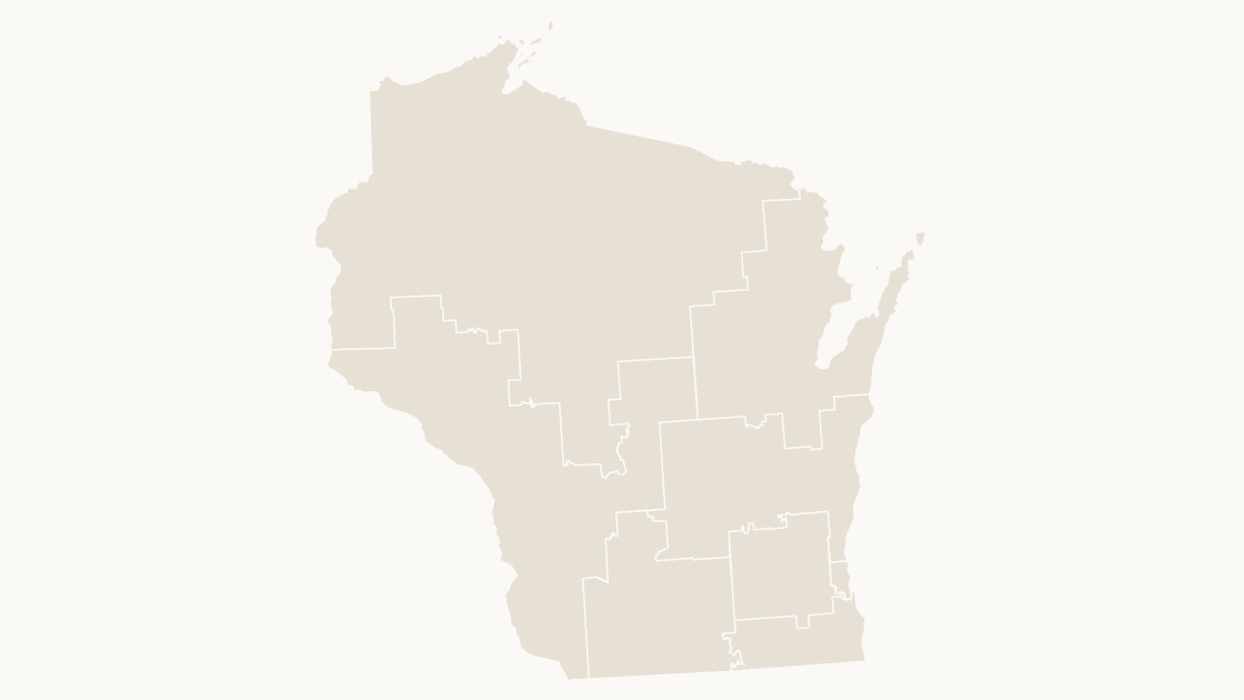 Wisconsin Congressional Districts map preview in the editorial theme