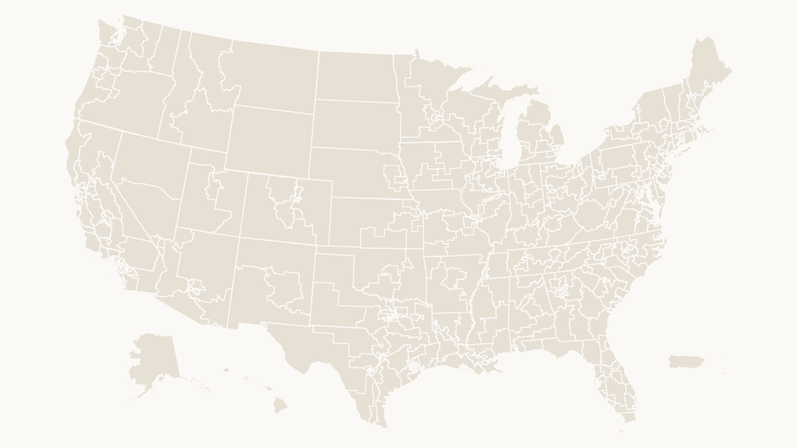 United States Congressional Districts map preview in the editorial theme