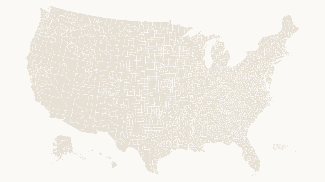 United States Counties map preview in the editorial theme